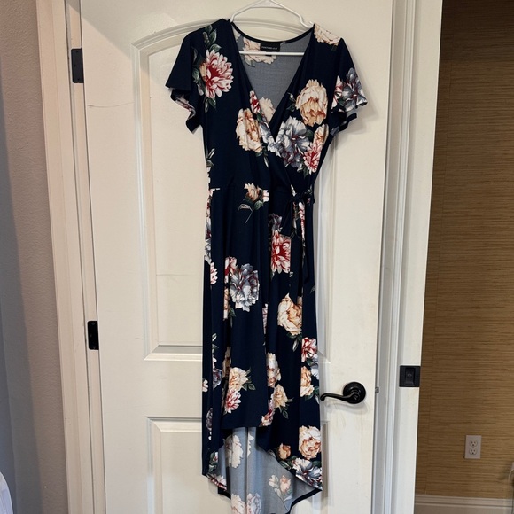 Stitch Fix Dresses & Skirts - Navy Floral High Low Dress